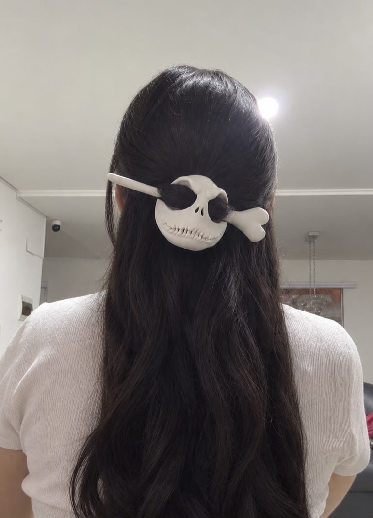 Sujetador de cabello Jack Skellington